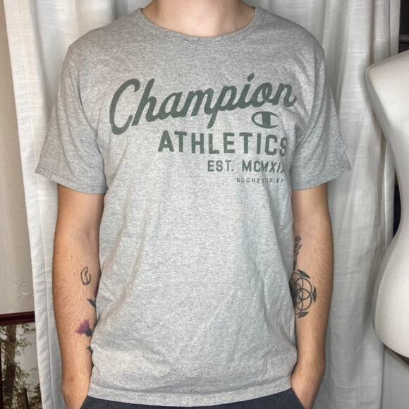 Champion Other - Vintage Men's Grey Reverse Weave Champion Tee Shirt (L)